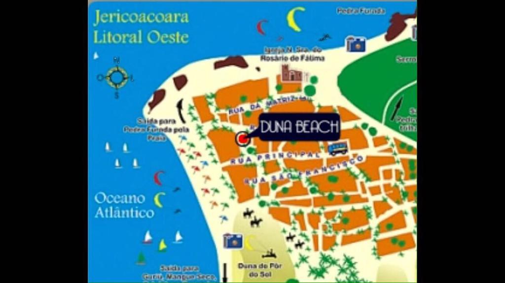 Pousada Duna Beach 지조카 데 제리콰콰라 외부 사진